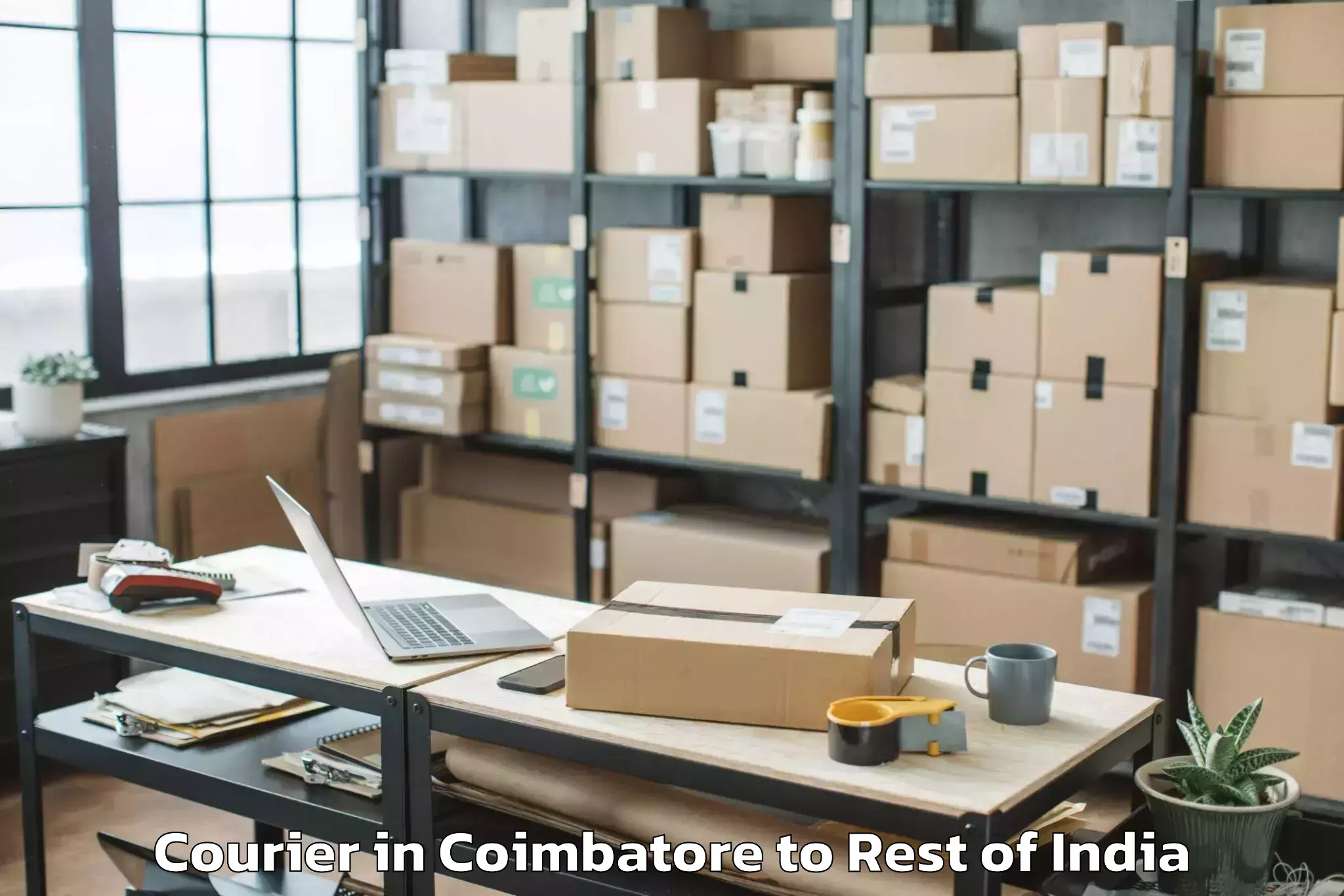 Trusted Coimbatore to Rehta Courier